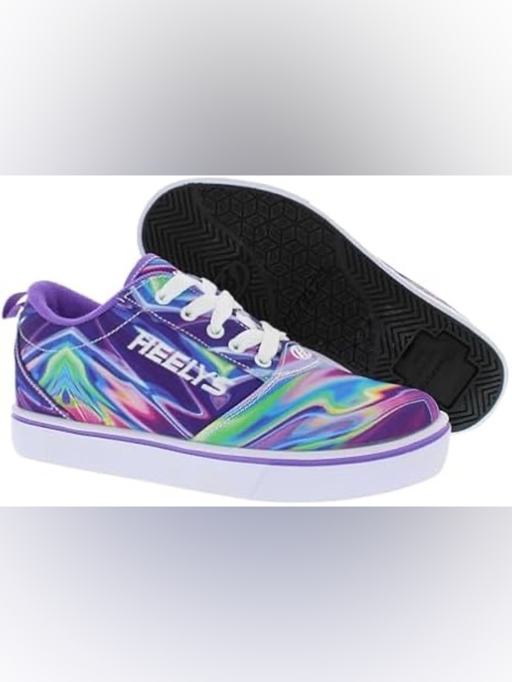 NWOT Heelys Kids' Purple Blue Multicolor Light-Up Skate Sneakers